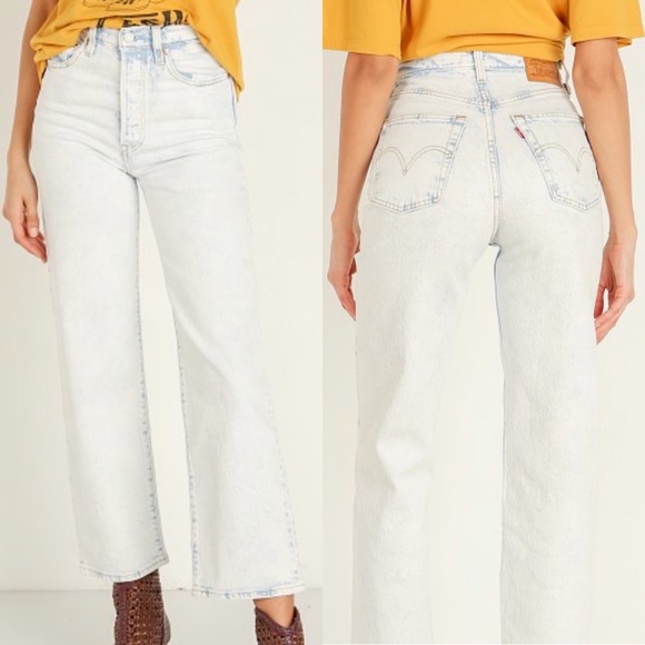 levi's premium ribcage straight ankle jeans